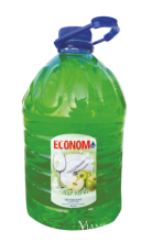 Средство для мытья посуды ЭКОНОМист зеленое яблоко 5л